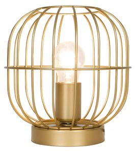 Stolní lampa Zenith ve tvaru klece, zlaté