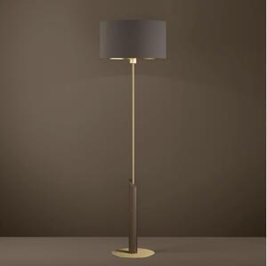Eglo 390338 - Stojací lampa SANTANDRIA 1xE27/40W/230V hnědá/zlatá