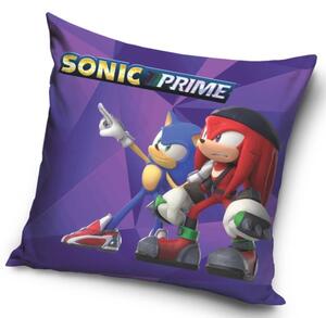 Dětský polštářek Ježek Sonic a Knuckles 40x40 cm