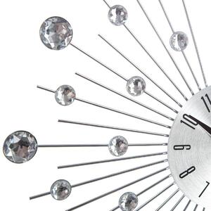 Nástěnné hodiny s krystaly, průměr 33 cm
