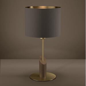 Eglo 390337 - Stolní lampa SANTANDRIA 1xE27/40W/230V hnědá/zlatá