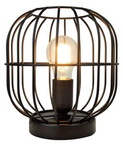 Stolní lampa Zenith ve tvaru klece, černá