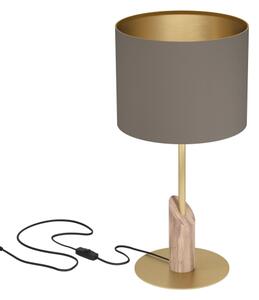 Eglo 390337 - Stolní lampa SANTANDRIA 1xE27/40W/230V hnědá/zlatá