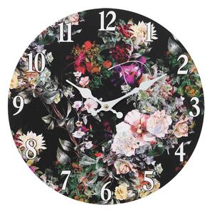 Clayre & Eef Nástěnné hodiny Flowers, 34 cm