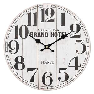 Clayre & Eef Nástěnné hodiny Grand Hotel, 34 cm
