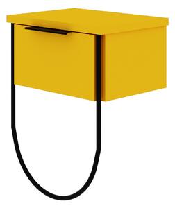 ASIR Noční stolek NORFOLK žlutý