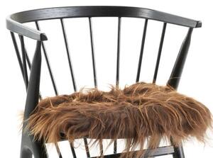Skinnwille Home Collection Kožešina na židli Molly, hnědá, patchwork, 37x37 cm
