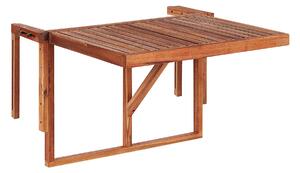 Balkonový stolek UDINE 70 cm 69 cm Akáciové dřevo Hnědá