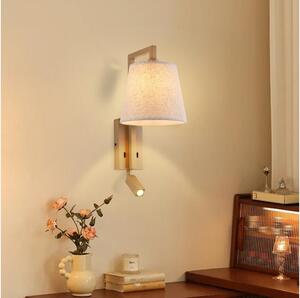 Brilagi - LED Nástěnná lampa RAYA 1xE14/40W/230V + LED/3W len/béžová