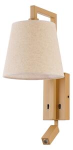 Brilagi - LED Nástěnná lampa RAYA 1xE14/40W/230V + LED/3W len/béžová