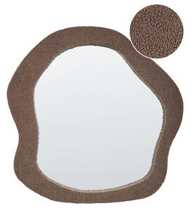 Zrcadlo BLISMES 79 cm 80 cm Buklé Hnědá