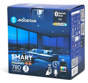 Aigostar-SADA 3x LED Stm. podhl. svítidlo MESH 9W/230V 2700K-6500K pr. 14,5 cm