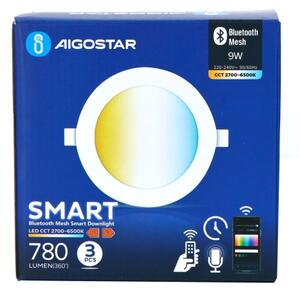 Aigostar-SADA 3x LED Stm. podhl. svítidlo MESH 9W/230V 2700K-6500K pr. 14,5 cm