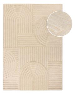 Béžový vlněný koberec Flair Rugs Zen Garden, 120 x 170 cm