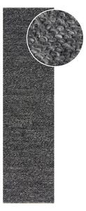 Tmavě šedý ručně tkaný běhoun s příměsí vlny 60x230 cm Minerals – Flair Rugs