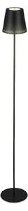 Nabíjecí stojací lampa Kiki LED, 3 000K, černá, IP44