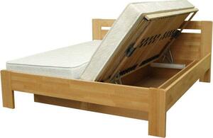 Maribo 2-dřevěná postel, 180x200, rošty, bez matrace, masiv