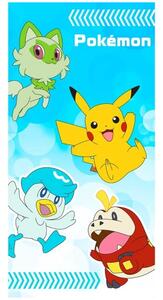 Bavlněná plážová osuška Pokémon - motiv Chyť je všechny! - 100% bavlna - 70 x 140 cm