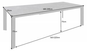 Jídelní stůl X7 GRANIT 180-240 CM keramika rozkládací Nábytek | Jídelní prostory | Jídelní stoly | Všechny jídelní stoly
