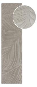 Světle šedý vlněný koberec běhoun 60x230 cm Lino Leaf – Flair Rugs