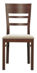 MEZO židle dub wenge bronzový TK 807 (1096 šedá žinylka)***POSLEDNÍ 3 KS - AKČNÍ CENA do vyprodání