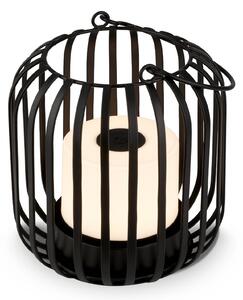 LED stolní lampa baterie 7279 IP44 kov černá
