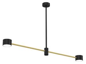 Stropní světlo Cross Gold, 2 zdroje