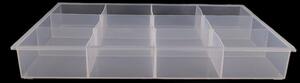 Plastový box / zásobník 23x34,5x4,5 cm - transparent