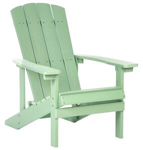 Zahradní židle ADIRONDACK Světle zelená