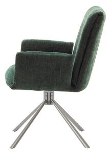 Jídelní otočná židle BOULDER E s područkami olive