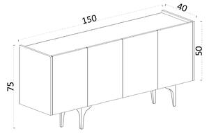 Konzolový stolek Polar. 1062865