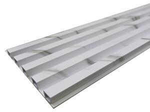WPC Obkladový panel - Lamela vystouplá, Bílý mramor, 2900x210x20 mm