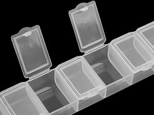 Plastový box / zásobník 1,8x3,4x15 cm