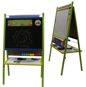 Dětská magnetická tabule 4v1 barevná - výška 116 cm