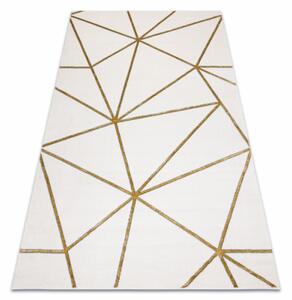 Koberec EMERALD exkluzivní 1013 glamour, styl geometrický krémový / zlatý