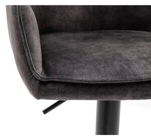 Barová otočná židle OTTAWA s područkami šedá