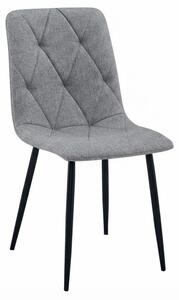 Šedá židle LIBRA PLATINUM GREY s černými nohami