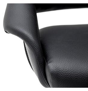 Barová otočná židle PERU ekokůže černá