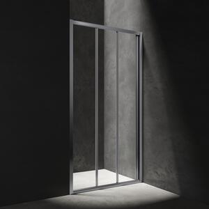 Omnires Bronx sprchové dveře 90 cm posuvné chrom lesk/průhledné sklo S20A390CRTR