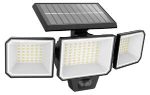 Philips LED solární nástěnné světlo Nysil, 3 žárovky, senzor, Černá, Plast, Moderní