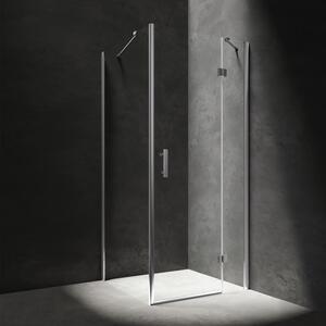 OMNIRES - Sprchový kout s křídlovými dveřmi Manhattan - obdélníkový - 80 x 70 cm - chrom