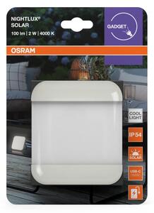 Osram - LED Solární přenosné svítidlo NIGHTLUX LED/2W/5V IP54 šedá
