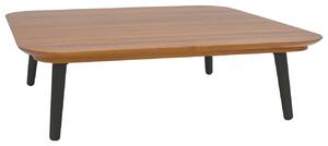 Dřevěný konferenční stolek RAGABA CONTRAST TETRA 110 x 110 cm s černou podnoží