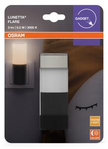 Osram - LED Noční světlo se senzorem soumraku LUNETTA LED/0,2W/230V černá