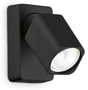 Ideal Lux - LED Nástěnné bodové svítidlo RUDY 1xGU10/7W/230V CRI 90 černá
