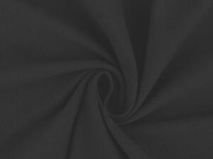 Teplákovina bavlněná nepočesaná jednobarevná METRÁŽ - 10 (1) černá