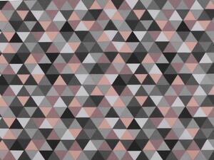 Bavlněná látka trojúhelníky - 2 (438) mentolová
