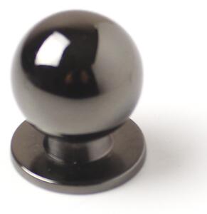 63296 - OLDA knopka 24mm nikl černý