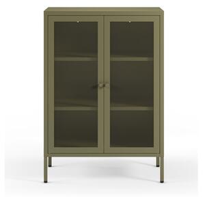 Zelená kovová skříňka 70x100x40 cm Fayna – Marckeric
