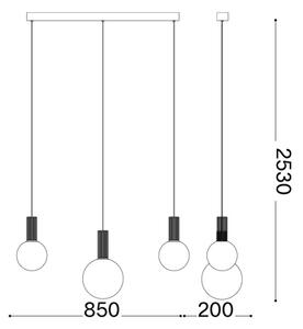 Ideal Lux - LED Lustr na lanku ODEON LED/20W/230V CRI 90 béžová/bílá